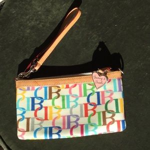 Dooney & Buorke wristlet clutch bag